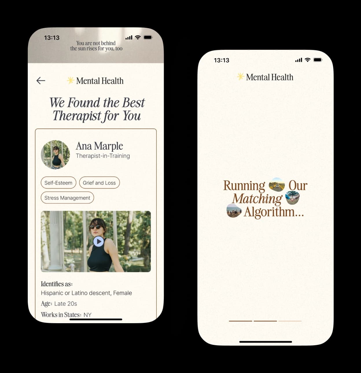 Mental Health Marketplace — product screen