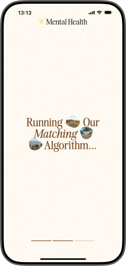 Step 3: running our matching algorithm